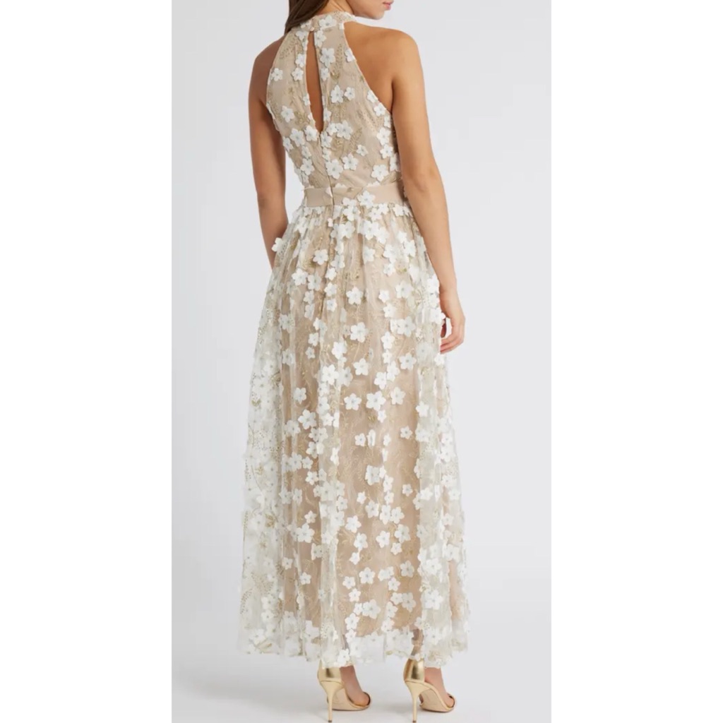 Chelsea28 3d Floral Sleeveless Maxi Dress Nwtin Stores — image 2 of 6